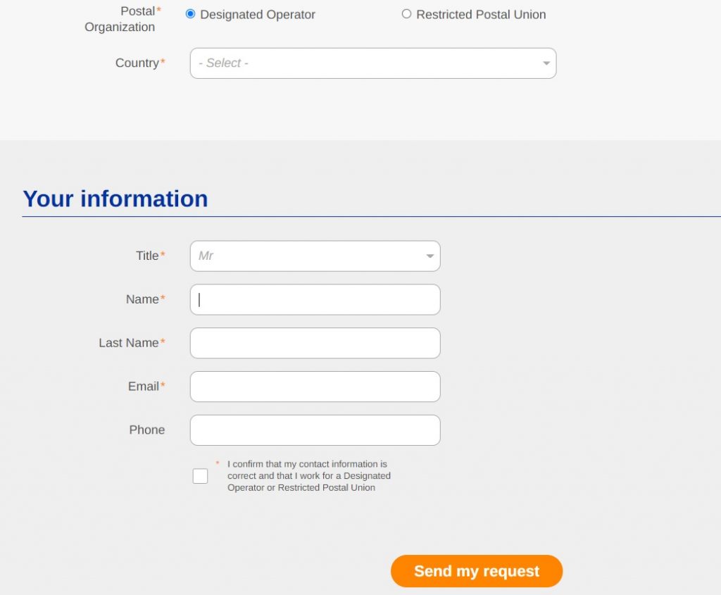 Регистрация в личном кабинете EMS Kazpost